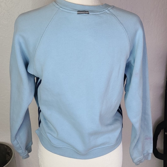 Vintage Adidas crop baby blue sweatshirt small - Picture 7 of 11